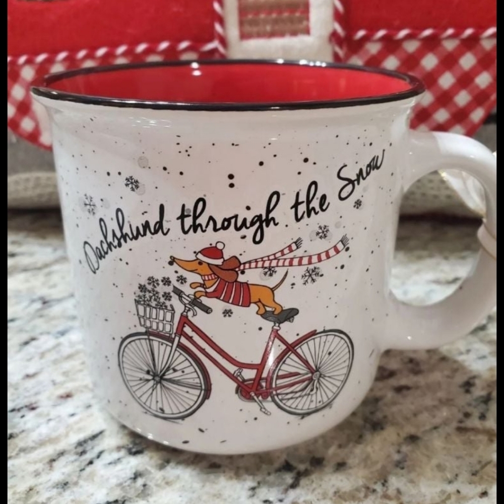 Daschund Holiday Mug-NWT